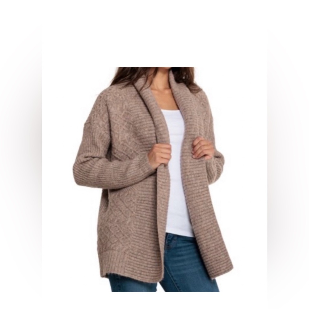 Frye Open Front Knit Women’s Terrain Heather Cardigan Size XL NWT